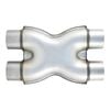 Aluminised Steel 3 Inch I.D. X Merge Exhaust Pipe