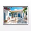 Courtyard & a Statue of a Woman  Print 100% Australian Made 90x60cm  (Poster)
