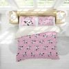 3D Cartoon Panda Pink Quilt Cover Set Bedding Set Pillowcases 98
