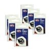 6x 3pc AFL Dart Flights Collingwood Magpies Team White Metronic England Made