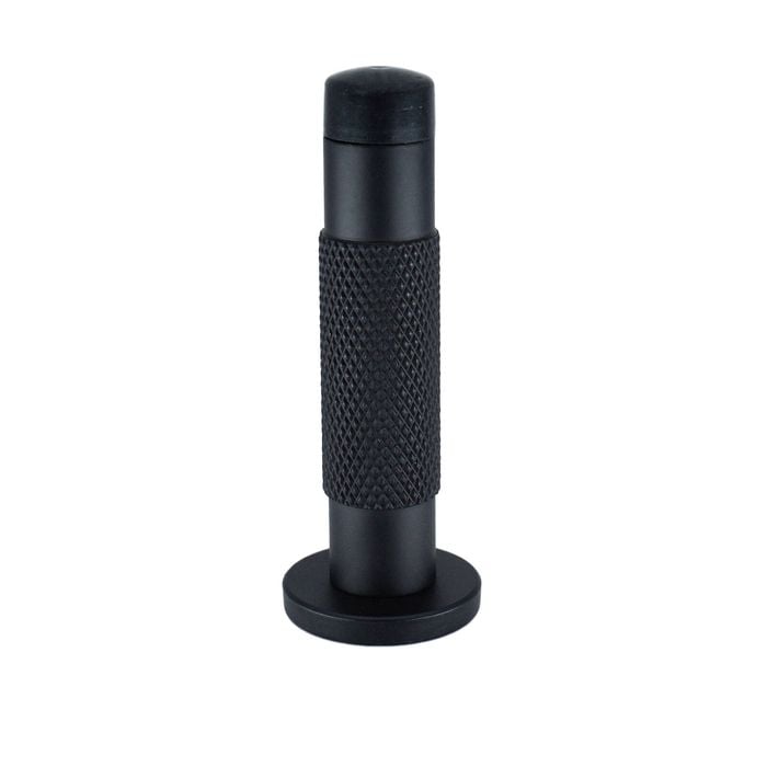 Adoored 85mm Knurled Black Monument Door Stop