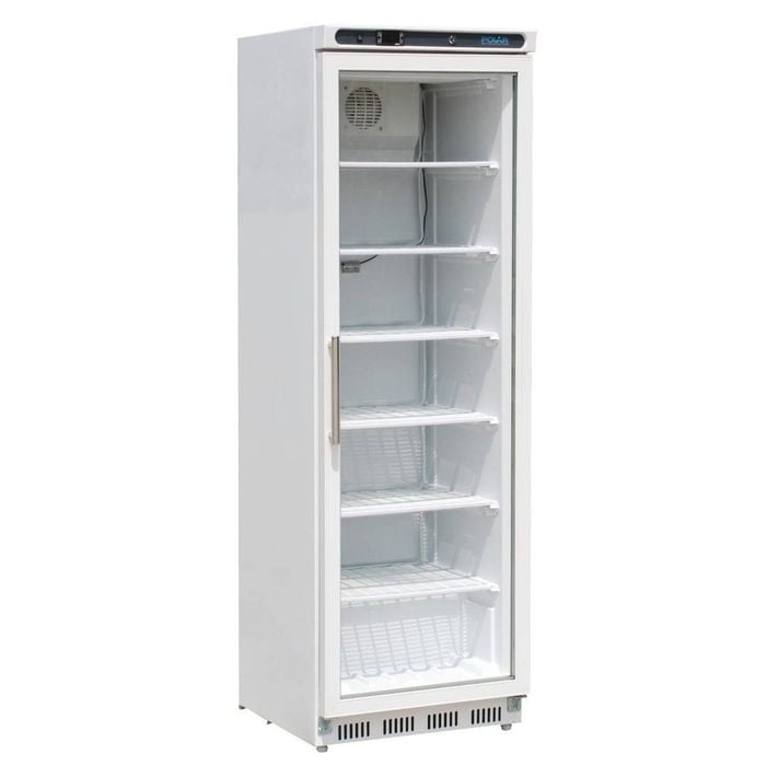 Polar C-series Glass Door Display Freezer 365ltr White - Display Freezers (cb921-a)