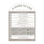 Designer Pool CPR Safety Sign Arch Fawn