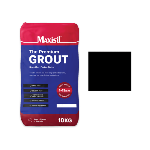 Maxisil 10kg Black Coloured Grout - Bunnings Australia