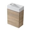 Mondella 400mm Oak Finish Rococo Wall Hung Vanity