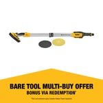 DeWALT 225mm 18V XR Brushless Drywall Sander DCE800N-XJ - Skin Only