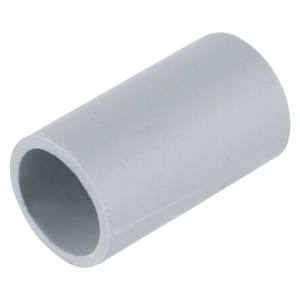 DETA 40mm Grey PVC Conduit Plain Coupling - Single Pack