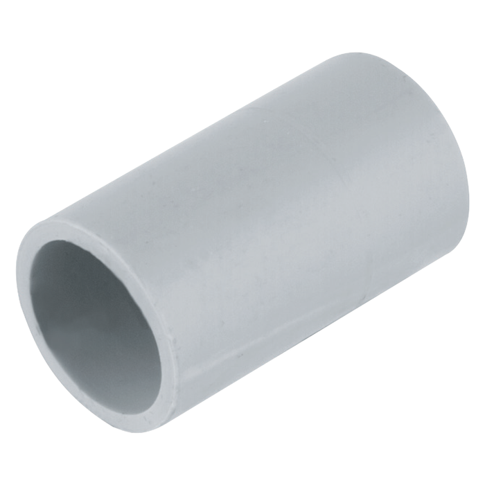 DETA 40mm Grey PVC Conduit Plain Coupling - Single Pack