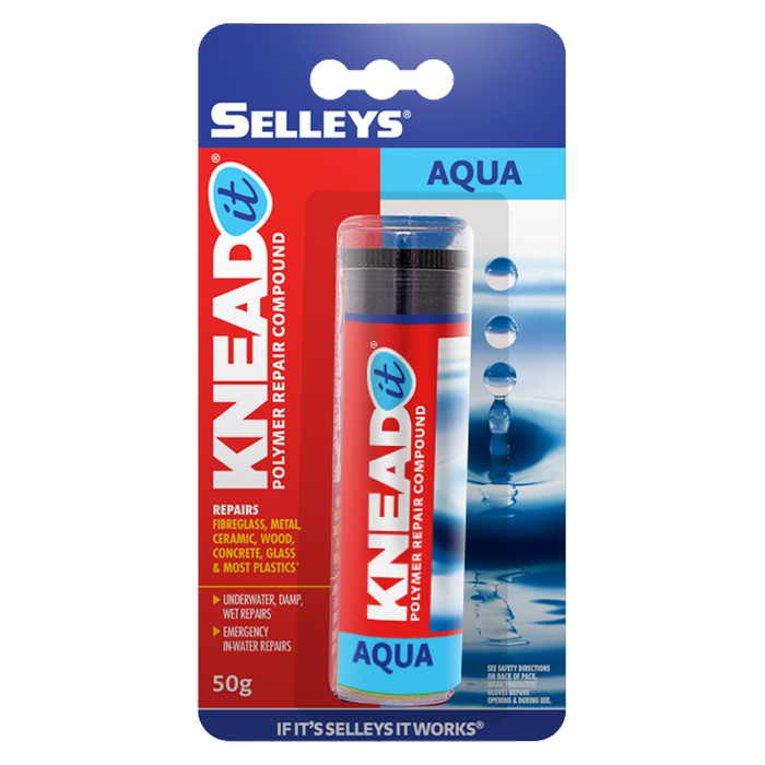 Selleys 50g Knead It Aqua Epoxy Putty