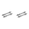 2x 2pc Spinlock Dumbell Handle V2 Weight Bar Home Workout Exercise 14in