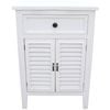 LVD Fir Wood 55x68cm Cabinet Shutter w/ Drawer Furniture - White
