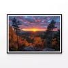 Sunset in the Mountains  Print 100% Australian Made 90x60cm  (Poster)