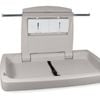 Commercial Horizontal Baby Change Table - HDPE Plastic, Wall Mounted, Easy Clean