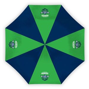 NRL Compact Umbrella - Canberra Raiders - Rain - Glovebox - 60cm Length W17cm