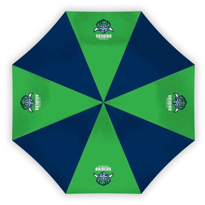 NRL Compact Umbrella - Canberra Raiders - Rain - Glovebox - 60cm Length W17cm