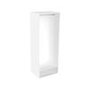 Lugna 2048 x 750 x 580mm White Single Hangrail Storage Cabinet