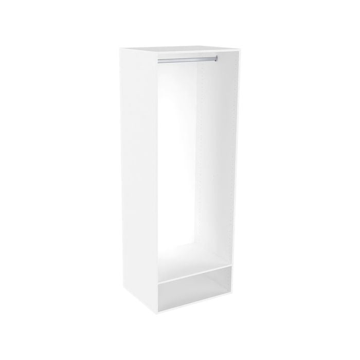 Lugna 2048 x 750 x 580mm White Single Hangrail Storage Cabinet