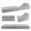 Costway Sofa Bed Couch 4in1 Foam Pillows Floor Sleeper Chair Chaise Lounge