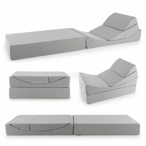 Costway Sofa Bed Couch 4in1 Foam Pillows Floor Sleeper Chair Chaise Lounge