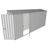 Build-a-Shed 0.8 x 4.5 x 2m Skillion Single Hinged Door Shed with Single Hinged Side Door - Zinc
