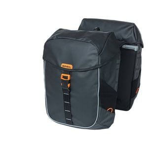 Basil Miles Tarpaulin Double Bag Mik Black Orange 34l Black/orange