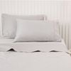 Canningvale King Mille 1000TC Bed Sheet w/ Pillowcase Set - Silver