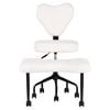 Ufurniture Ergonomic Cross-legged Office Chair 360°swivel Meditation Chair Adjustable Desk Chair White
