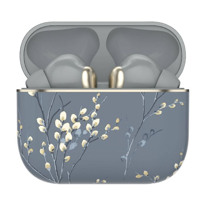 Laura Ashley Skylark Earbuds Pussy Willow Wireless Rechargeable Battery Grey
