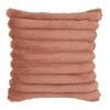 Astin Sinclair 45cm x 45cm Light Brown Faux Fur Rib Cushion