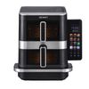 Devanti 12L Dual Basket Air Fryer 10 Inch Pizza Maker Black