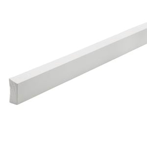 42 x 18mm 5.4m White Moulding Pine FJ Primed Bevelled
