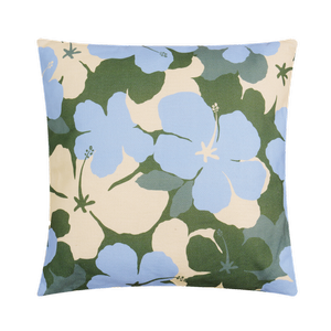 Mimosa 48cm x 48cm Resort Floral Blue Green Outdoor Cushion