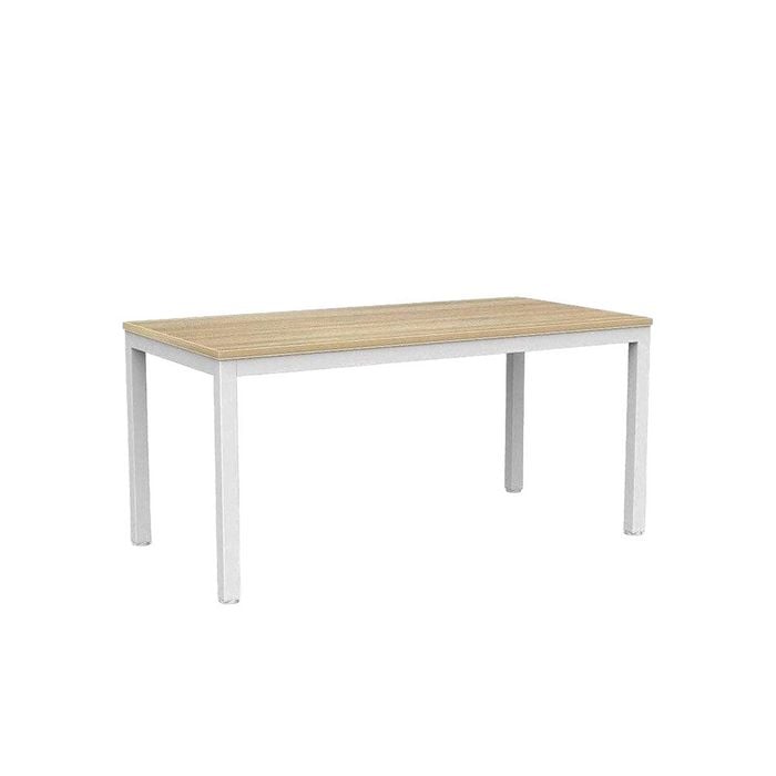 Olg Axis Table 4 Leg White Frame New Oak Ravine Top L1500mm X W750mm