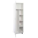 Flatpax 600mm White 1 Door Utility Broom Cupboard Kitset