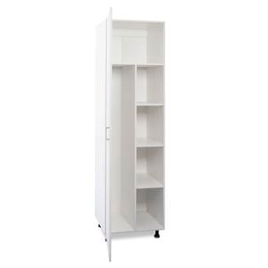 Flatpax 600mm White 1 Door Utility Broom Cupboard Kitset
