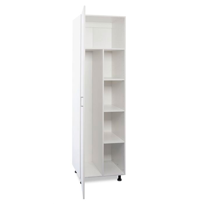 Flatpax 600mm White 1 Door Utility Broom Cupboard Kitset