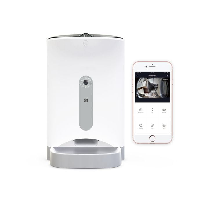 Smart Automatic Pet Dog Cat Rabbit Feeder Smartphone Camera App For Iphone Android