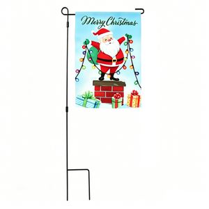 88cm Christmas Santa Flag Garden Stake