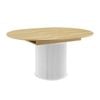 Kayla Extendable Dining Table 120-160cm Oak and White