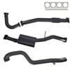 Ignite Exhausts Turbo Back For Nissan Gu Patrol 4.2l Leaf Spring Ute 3" No Dump Pipe With Muffler 409 Stainless Steel