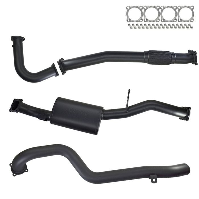 Ignite Exhausts Turbo Back For Nissan Gu Patrol 4.2l Leaf Spring Ute 3" No Dump Pipe With Muffler 409 Stainless Steel