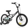 Costway 46cm Kids Bicycle Bike For 3-8 Years Old Boys & Girls Black