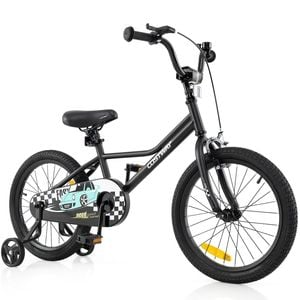 Costway 46cm Kids Bicycle Bike For 3-8 Years Old Boys & Girls Black