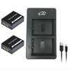 2x Battery and External USB Charger for Fujifilm Fuji Camera NP-W126SNP-W126 X-S10 XT-2 XT1 Battery