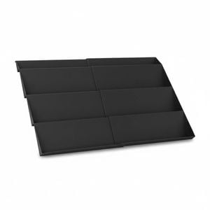 4 Tier Spice Rack Drawer Organizer Kitchen Cabinet Insert 30-60 cm W 2 Pack Black