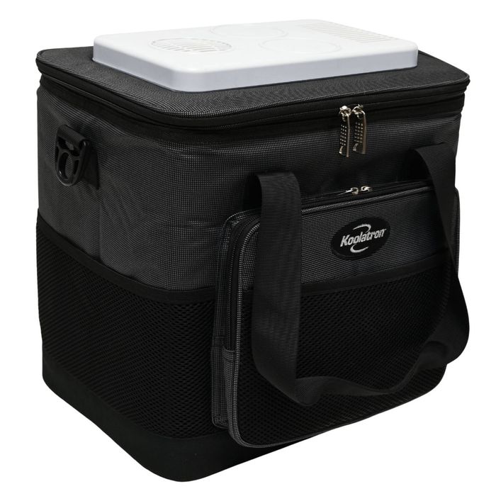 Koolatron 12V Electric Cooler Bag, 13L, Collapsible, Gray/Black