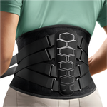 NNEOBA Back Brace for Lower Back Pain Relief with Pulley System Black, XL
