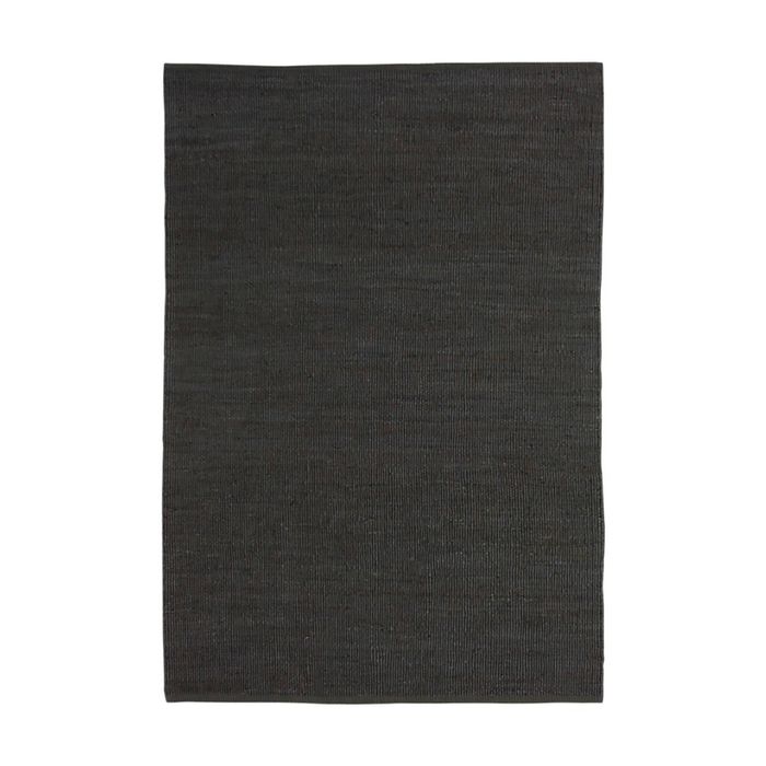 Colorscope jute contemporary indoor rug weaved charcoal 200x300cm