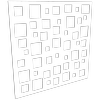 ProtectorAl 300 - 1200 x 300 - 1200mm Satin White / Gloss White Squares Unframed Composite Deco Panel