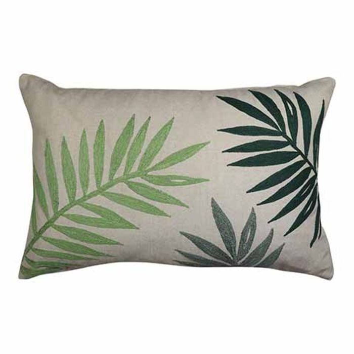 Palms Embroidered Cushion 